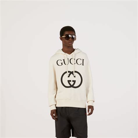 gucci 475374|Gucci Felpa con cappuccio e stampa GG.